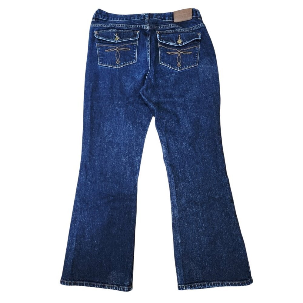 Lauren Ralph Lauren Womens Jeans Size 8 Petite Blue Denim Mid Rise Boot Cut - Picture 2 of 12